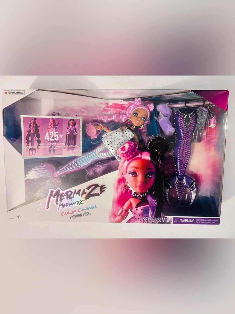 MGA Entertainment Mermaze Mermaidz Color Change Fashion Morra Doll Extra Outfit